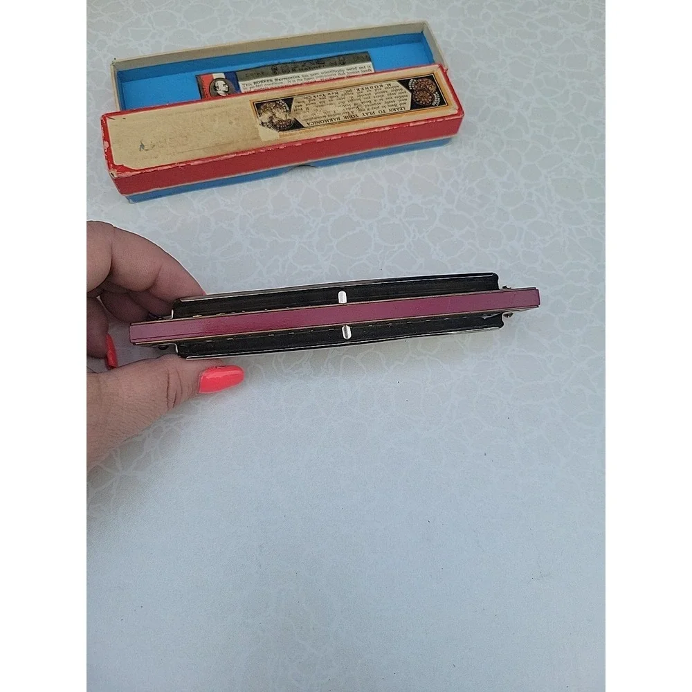 Vintage M. Hohner Marine band harmonica number 365 In Key of G